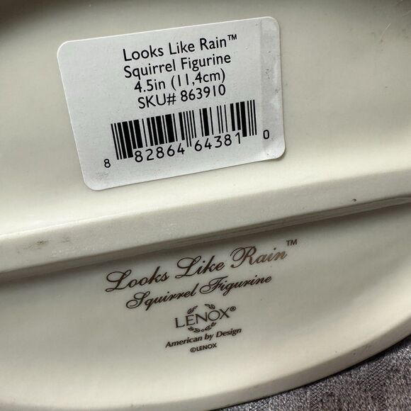 Lenox Looks Like Rain - Squirrel Figurine 4:5” - Picture 5 of 5